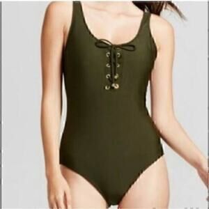 Mossimo Green One Piece Lace Front